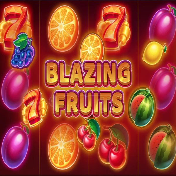 Blazing Fruits online game logo by Inbet Games on wildrobins.gr