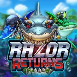 Razor Returns slot logo by Push Gaming at Wild Robin CasinoRazor Returns