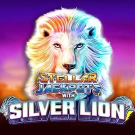 Stellar Jackpots with Silver Lion logo by Lightning Box Game at Wild Robin Casino